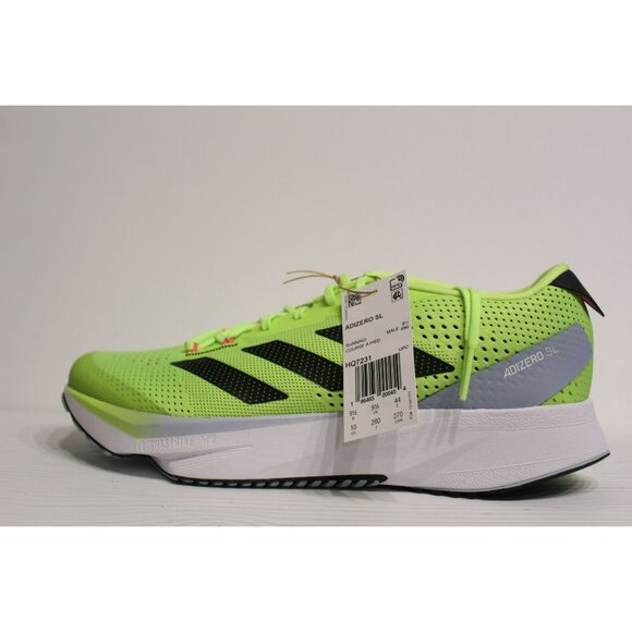 Adidas Mens Black/Lucid Lemon/Wonder Blue Adizero SL Running Shoes HQ7231 Sz 10 main image 8